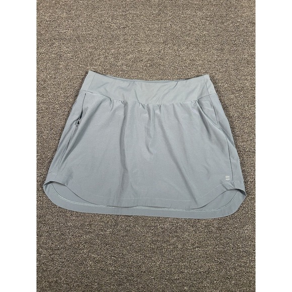 Free Fly Breeze Active Skort Long Women's Large Blue Gray Stretch Performance - Picture 1 of 6